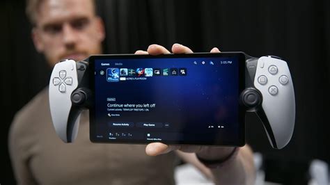 playstation portal gaming handheld hands  video cnet