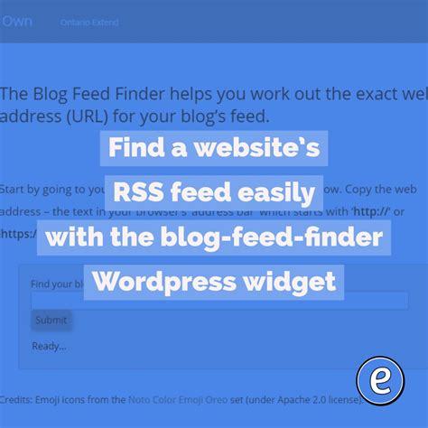 find  websites rss feed easily   blog feed finder wordpress