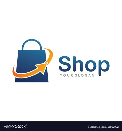 shop logo good logo template royalty  vector image