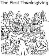 Coloring Thanksgiving Pilgrim Pages Indian Pilgrims First Sheets Color Kids Print Printable Getcolorings Enjoying Library Getdrawings sketch template