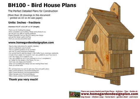 home garden plans home garden plans bh bird house plans construction bird house