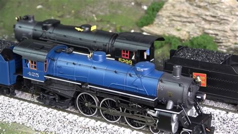 review broadway limited heavy light pacifics reading blue mountain paragon  youtube