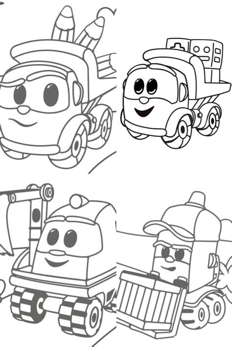 leo  truck coloring pages truck coloring pages cartoon coloring