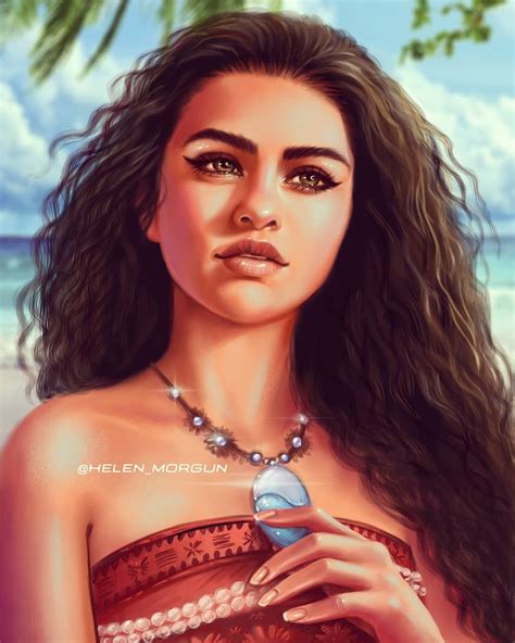 Celebrity Princess Selena Gomez As Moana Best Disney