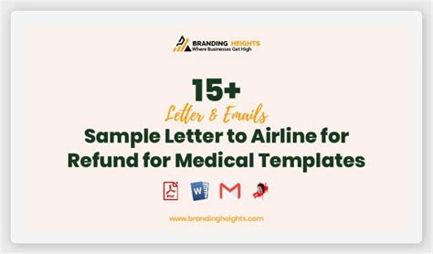 sample letter  airline  refund  medical templates