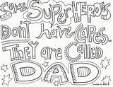 Dad Coloring Pages Superhero Doodle Alley Template Templates Anime sketch template