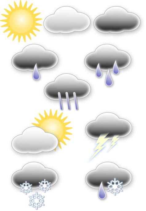 weather symbols openclipart