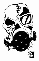 Mask Gas Skull Drawing Cool Getdrawings sketch template
