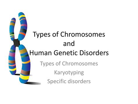 Ppt Types Of Chromosomes And Human Genetic Disorders Powerpoint