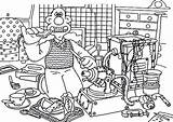 Gromit Wallace Coloring Pages Breakfast Experiment Doing Taking Before Kids Color sketch template