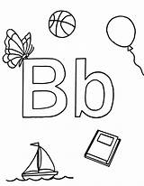 Coloring Pages Bb Alphabet Abc Beings sketch template