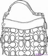 Coach Handbag Purses Accessory Dragoart Handbags sketch template