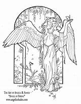 Coloring Angel Pages Line Spring Angelasasser Coloriage Deviantart Adult Colouring Book Adults Ange Printable Deviant Color Fantasy Artists Dessin Fairy sketch template