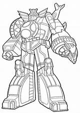 Rangers Megazord Roboty Kolorowanka Wydruku Dino Bajki Kolorowanki sketch template
