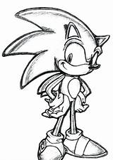 Sonic Cool Drawing Drawings Draw Super Pencil Hedgehog Lookin Getdrawings Clipartmag Favourites Add sketch template