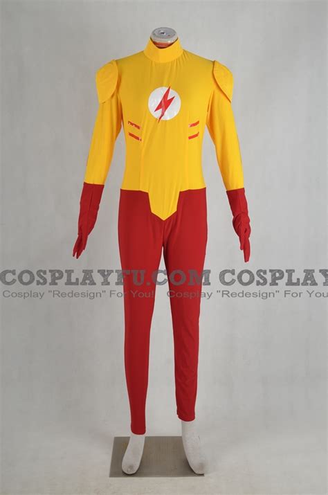custom wally west cosplay costume  kid flash cosplayfucom