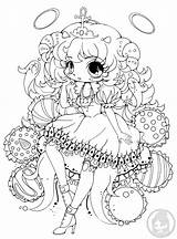 Yampuff Manga Lineart Truffe Truffle Artherapie Unicorn Colouring Kleurplaten Chibis Jadedragonne sketch template