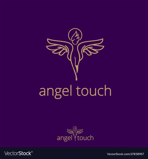 angel touch concept royalty  vector image vectorstock