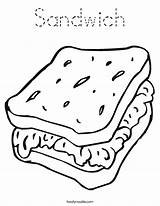Coloring Sandwich Pages Kids Food Template Noodle Twistynoodle Sandwiches Twisty Worksheet Cook Hoagie Print Outline Printable Book Built California Usa sketch template