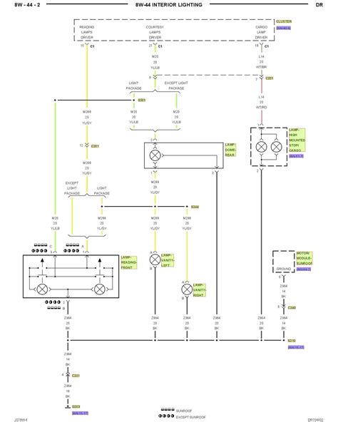 dodge tail light wiring diagram