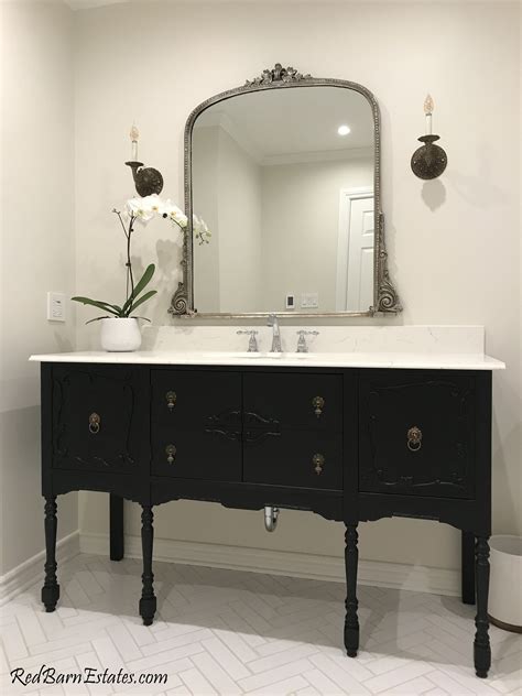 antique bathroom vanity double  single  custom convert  antique furniture