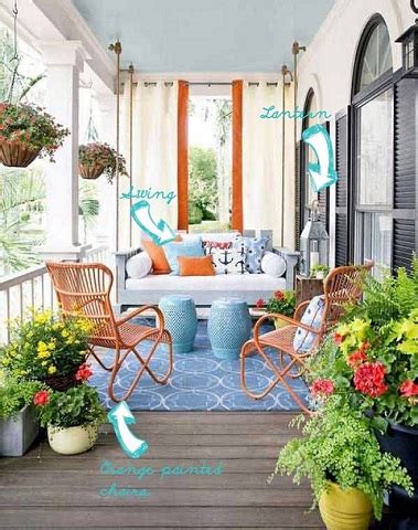 creative ways    porch inviting