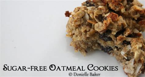 gluten free sugar free oatmeal cookies