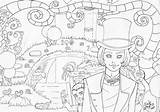 Colouring Pages Wonka Willy Factory Chocolate Charlie Outlines Deviantart Trending Days Last sketch template