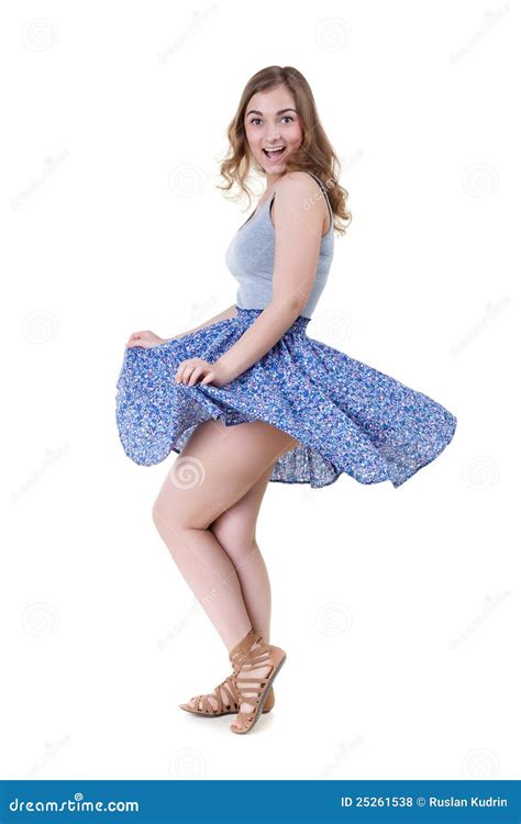 girl lifts  dress stock photo image  legs background