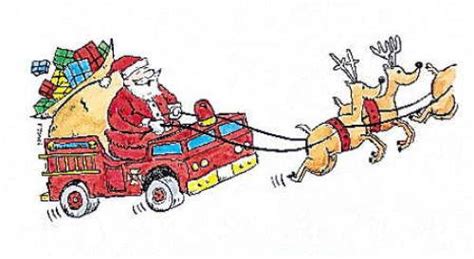 Santa Firefighter Christmas Cards~ Ho Ho Ho Christmas