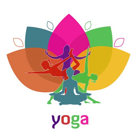lotus yoga poses vector illustrations creative market