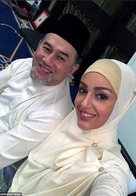 oksana voevodina who married malaysian king reveals photo of son daily mail online
