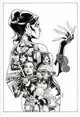 Deathstrike Lady Comic Men Wolverine Books Artwork Visit Jones Marvel sketch template
