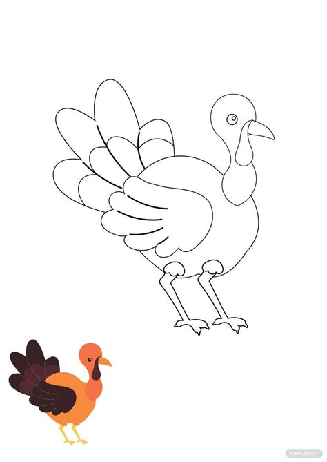 turkey drawing template