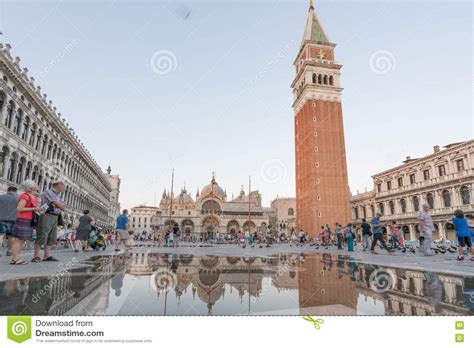 San Marco Square In Front Of St Mark S Basilica In Venice