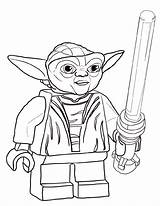 Yoda Coloring Pages Lego Master Supercoloring Via sketch template