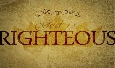 attributes  god righteousness