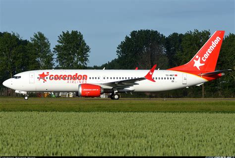 boeing   max corendon airlines aviation photo  airlinersnet
