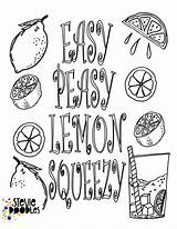 Lemonade Peasy Lemons Doodles Squeezy Stevie sketch template