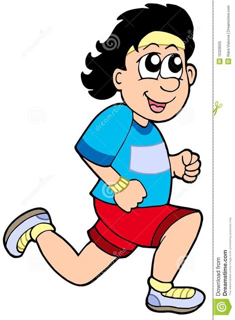 cartoon running man stock vector illustration of athlete