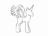Alicorn Outline Mlp Template Base Coloring Pages Deviantart Male Princess Drawings Sketch sketch template