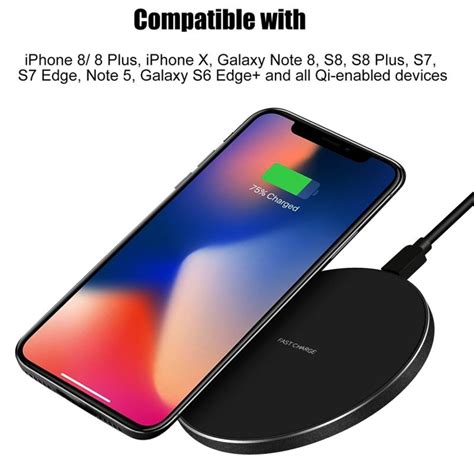 wireless charger  iphone  phone accessory portable fast charging pad dock power case