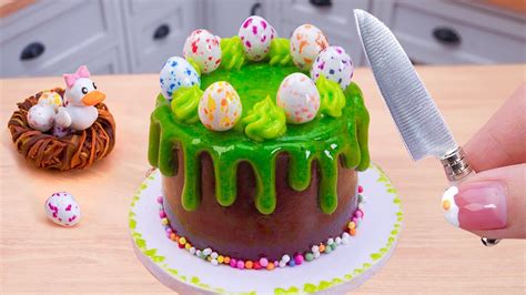 🐣 Miniature Easter Egg Chocolate Cake Decorating 🐣 Perfect 1000
