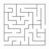 Easy Maze Mazes Kids Coloring Printable Simple Fun Pages Puzzle Doolhof Drawing Puzzles Templates Worksheet sketch template