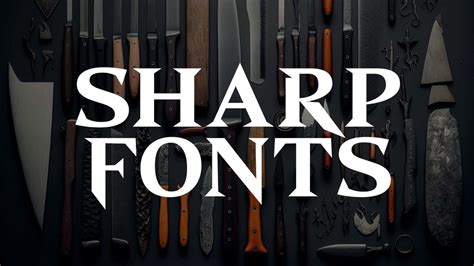 sharp fonts   give  design  edge hipfonts