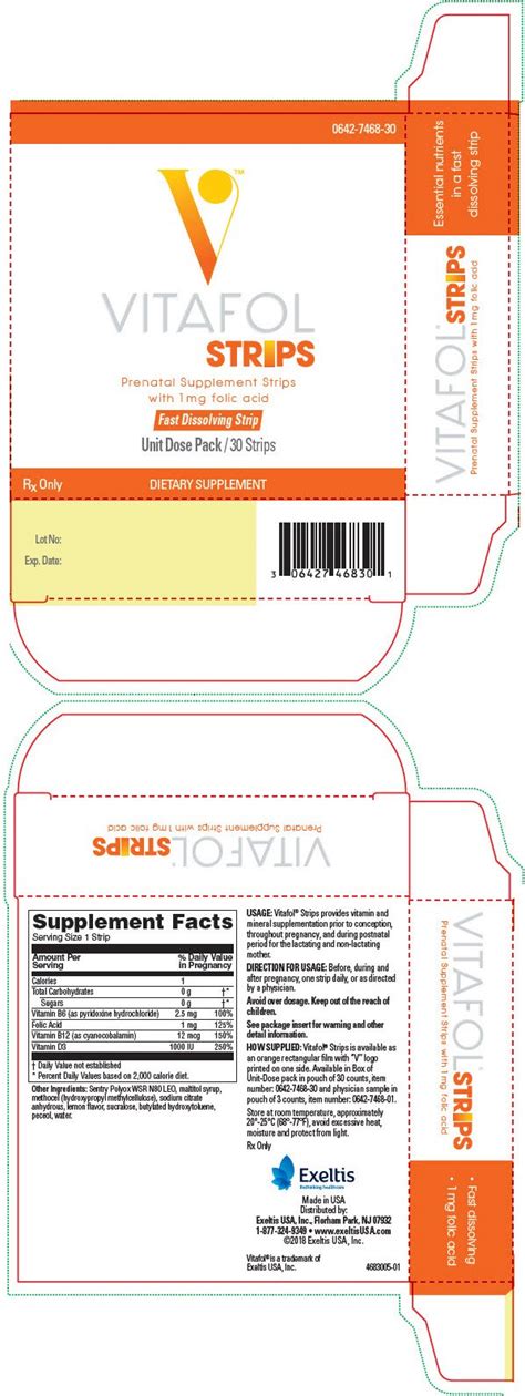 vitafol strips package insert drugscom