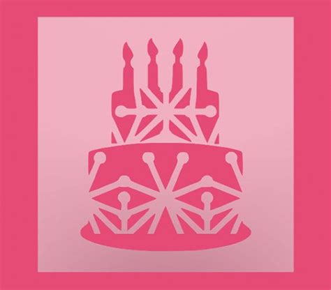 happy birthday cake stencil birthday cake stencil diy stencil