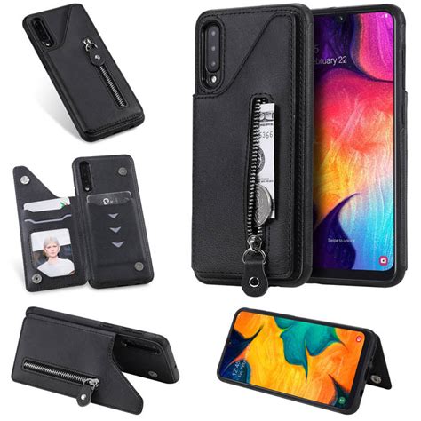 samsung galaxy  wallet magnetic shockproof cover black