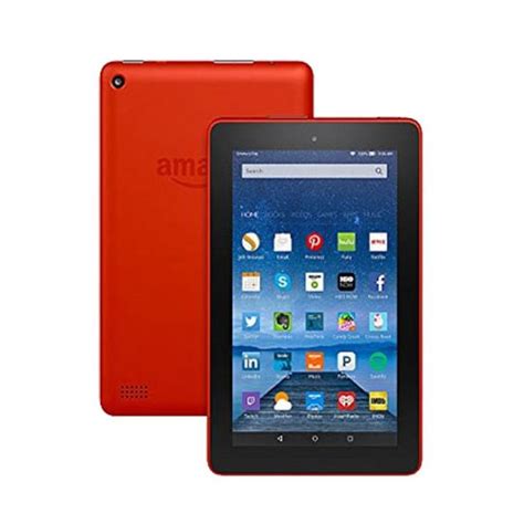 amazon fire  quad core wifi gb tablet  alexa  case tangerine