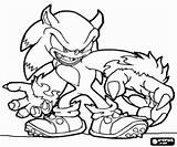 Sonic Coloring Werehog Pages Wolf Hedgehog Printable Print Monster Shadow Easy Night Drawing Game Draw Hero Drawings Cream sketch template